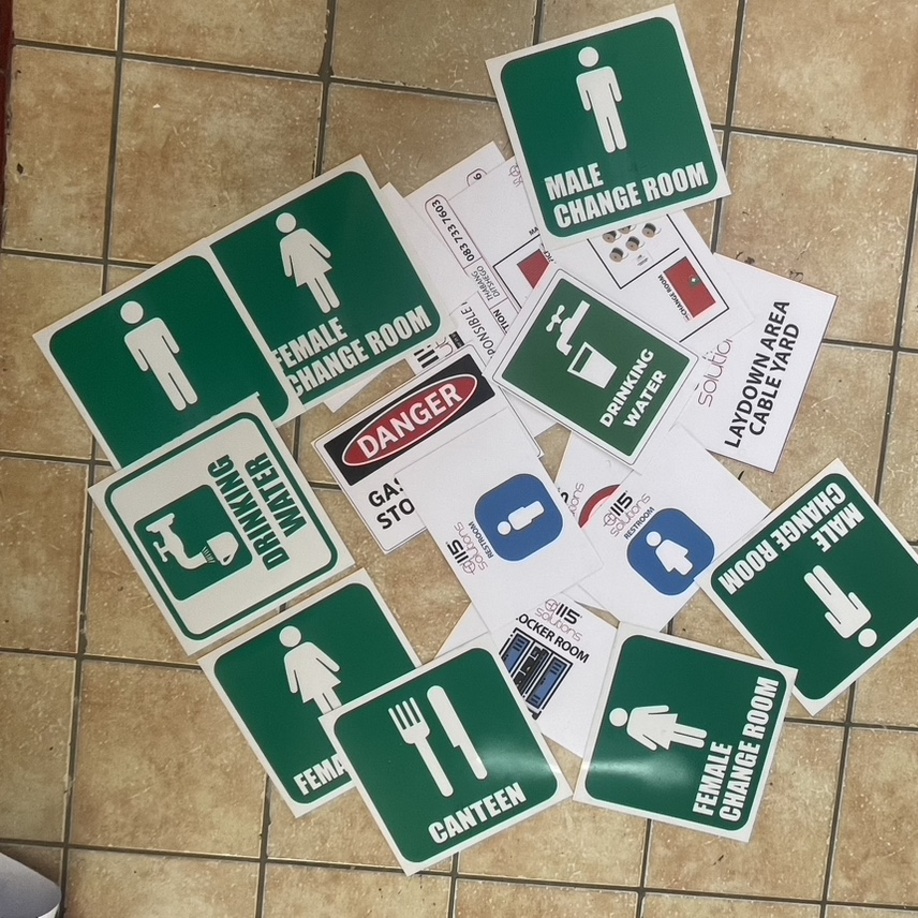            INFORMATION 
                  SIGNS